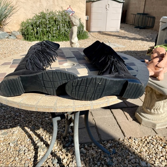 Marc Fisher Myndee Suede over the knee leather fringe Boot EUC - Picture 15 of 15